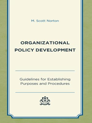 cover image of Organizational Policy Development